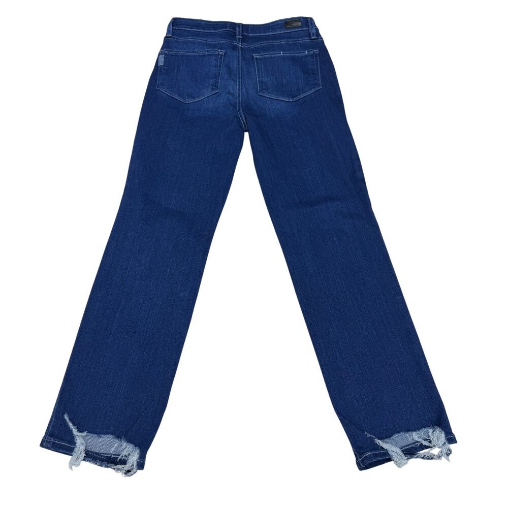 Paige Jacqueline Straight Jean Women's Blue Denim Pants, Size 27 - Picture 2 of 11